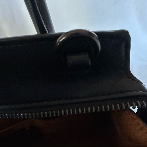 Coach Andrea carryall Black Leather Handbag CP081 - Picture 16 of 16